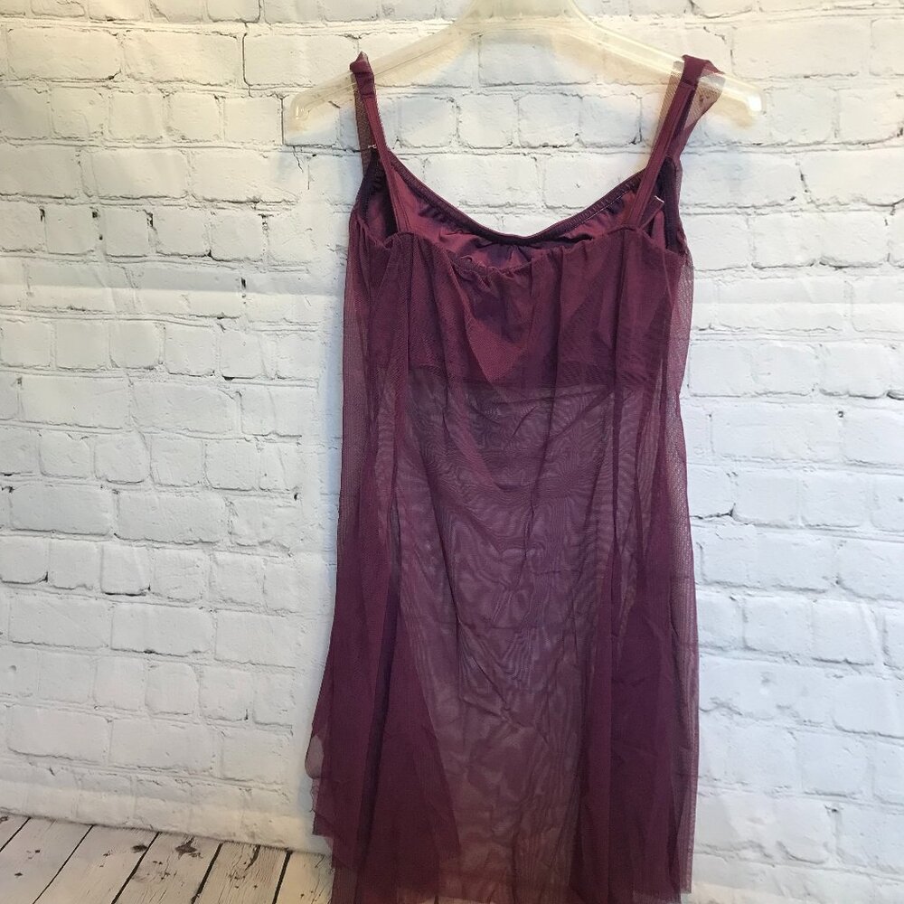Kelle CM Costume Mesh Dress with Solid Top/Brief NWOT